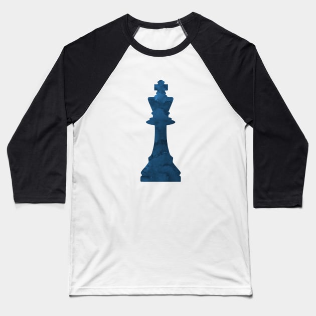 Chess King Baseball T-Shirt by TheJollyMarten